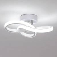 COMELY Modern LED Ceiling Light, 30W Flower-Shaped Ceiling Lights, 6500K, White