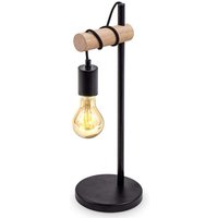 Retro Table Lamp Black E27 Socket 10W Max Rotary Switch