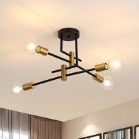 Vintage Ceiling Lights Industrial 4 Lights Glod Ceiling Lights E27