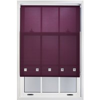 Daylight Roller Blind Chrome Square Eyelets Trimmable Window Shade cm width x 210 cm drop