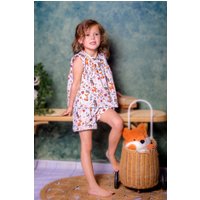 Fox In A Box Girl's Forest Friends Cotton Short Pyjama Set | Size: 9-10 Years