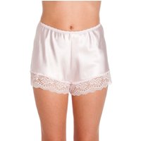 Lady Olga Women's English Made Satin Lace French Knicker in Pale Pink | Size: 8-10