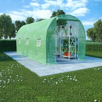 Berkfield Home Greenhouse 9 m² 4.5x2x2 m in Green