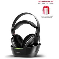 Philips SHD8850 Wireless Over-Ear RF Hi-Fi TV headphones in Black