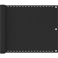 Berkfield Home Balcony Screen HDPE 75x500 cm Anthracite in Black
