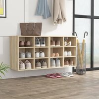 Berkfield Home Shoe Cabinets 2 pcs Sonoma Oak 52.5x30x50 cm in Brown