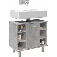 Berkfield Home Bathroom Cabinet Concrete Grey 60x32x53.5 cm Engineered Wood