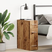 Berkfield Home Old Wood Apothecary Cabinet - 20x45.5x60 cm - Made with Engineered Wood in Brown