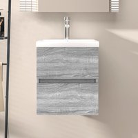 Berkfield Home Sink Cabinet Grey Sonoma 41x38.5x45 cm Engineered Wood