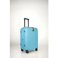 JLY Premium Medium Expandable 100% Makrolon PC Hard Shell Suitcase in Blue