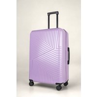 JLY Large Suitcase 28' Inch Hard Shell Checked Luggage - Lightweight, Durable with Built-in Cupholder, TSA Lock, Dual Spinner Wheels in Lilac