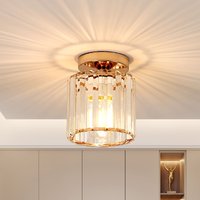 COMELY Crystal LED Ceiling Light, Mini Crystal Ceiling Lights, for Living Room in Gold