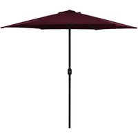 Berkfield Home Outdoor Parasol with Aluminium Pole 270x246 cm Bordeaux Red