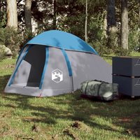 Berkfield Home Camping Tent Dome 1-Person Blue Waterproof
