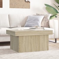 Berkfield Home Coffee Table Sonoma Oak 100x55x40 cm Engineered Wood in Brown | Size: 100 x 55 x 40 cm