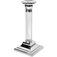 Silver Editions Silverplated Acrylic Column Candlestick Single in Silver