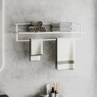 Berkfield Home Towel Rack White 95x25x22 cm Iron | Size: 95 x 25 x 22 cm