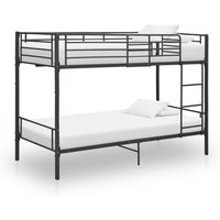 Berkfield Home Bunk Bed Black Metal 90x200 cm