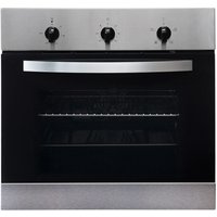 SIA SO111SS 60cm Stainless Steel Built In Single Electric True Fan Oven in Silver