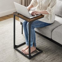 C Shaped Industrial Metal Frame Bedside Sofa Side Table