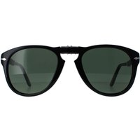 Persol Men's Round Black Green Sunglasses