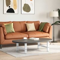 Berkfield Home Coffee Table Legs White 2 pcs 60x(30-31) cm Steel
