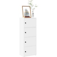 Berkfield Home Bookcase White 40x24x102 cm Engineered Wood | Size: 40 x 24 x 102 cm