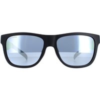 Smith Men's Square Matte Black Yellow Chromapop Silver Mirror Lowdown Slim/N
