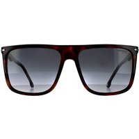 Rectangle Dark Havana Dark Grey Gradient Sunglasses Brown