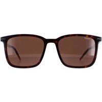 HUGO Men's Square Dark Havana Brown HG1168/S