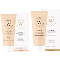 WARDA Skin Lifter Boost Collagen Anti-Aging Moisturiser 50ml + Anti-Aging Collagen Gel Serum 30ml in Clear