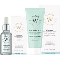 WARDA Skin Hydration Boost Hyaluronic Acid Anti-Aging Moisturiser 50ml + Anti Wrinkle Oil Serum 30ml in Clear