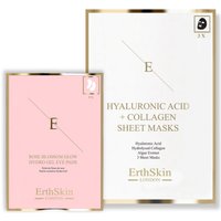Glow Enhancing Combo Hyaluronic Acid & Collagen Mask 3 Sheets + Rose Blossom Glow Hydro Gel Eye Pads 5 x 2