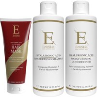 Erth Skin London Women's Hyaluronic Acid Moisturising Shampoo 1L + Hyaluronic Acid Moisturising Conditioner 1L + Hair mask 250ML in White