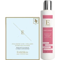 Erth Skin London Women's Body Lotion 250ml + Hyaluronic Acid Hydrogel Eye Pads 5 X 2 in White