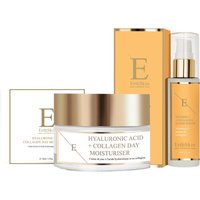 Erth Skin London Women's Vitamin C Serum 60ml +Hyaluronic Acid Collagen Cream 50ml in Natural