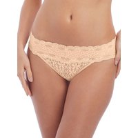 Wacoal Women's Halo Lace Bikini Brief in Beige | Size: 12