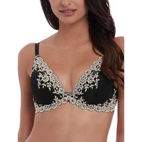 Wacoal Women's Embrace Lace Plunge Underwire Bra in Black | Size: 36D