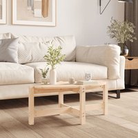 Berkfield Home Coffee Table 87x48x35 cm Solid Wood Pine in Brown | Size: 87 x 48 x 35 cm