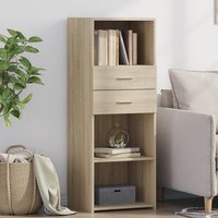 Berkfield Home Highboard Sonoma Oak 45x42.5x124 cm Engineered Wood in Brown