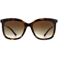 Michael Kors Women's Square Dark Tortoise Smoke Gradient Sunglasses in Brown