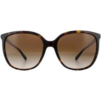 Michael Kors Women's Square Dark Tortoise Brown Gradient Sunglasses