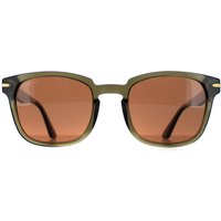 Square Shiny Crystal Dark Green Mineral Polarized Drivers Ethan