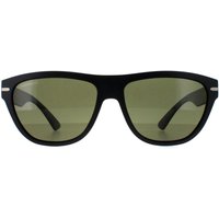 Cat Eye Matte Black Mineral Polarized 555nm Green Pancho