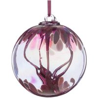 Sienna Glass 15cm Spirit Ball Pastel Pink