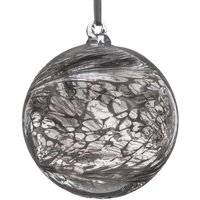 Sienna Glass 10cm Friendship Ball Pastel Silver