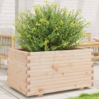 Berkfield Home Garden Planter 90x60x49.5 cm Solid Wood Pine in Brown