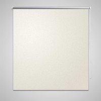 Berkfield Home Roller Blind Blackout 100 x 175 cm Off-White in White
