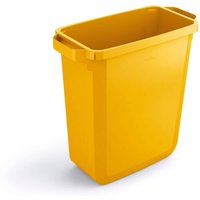 Durable 60L Waste Bin Yellow - Rectangular Recycling Bin - Food Bin - Durabin | Size: 1 Pack