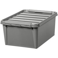 SmartStore d' Storage 14L Plastic All-Purpose Box in Grey | Size: Small